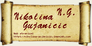 Nikolina Gujaničić vizit kartica